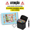 Kit Criativo – 24 Canetinhas + Livro de Colorir